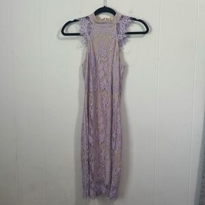 Southern Fried Chics Lavender Lace Sleeveless Dress‎ NWT XS